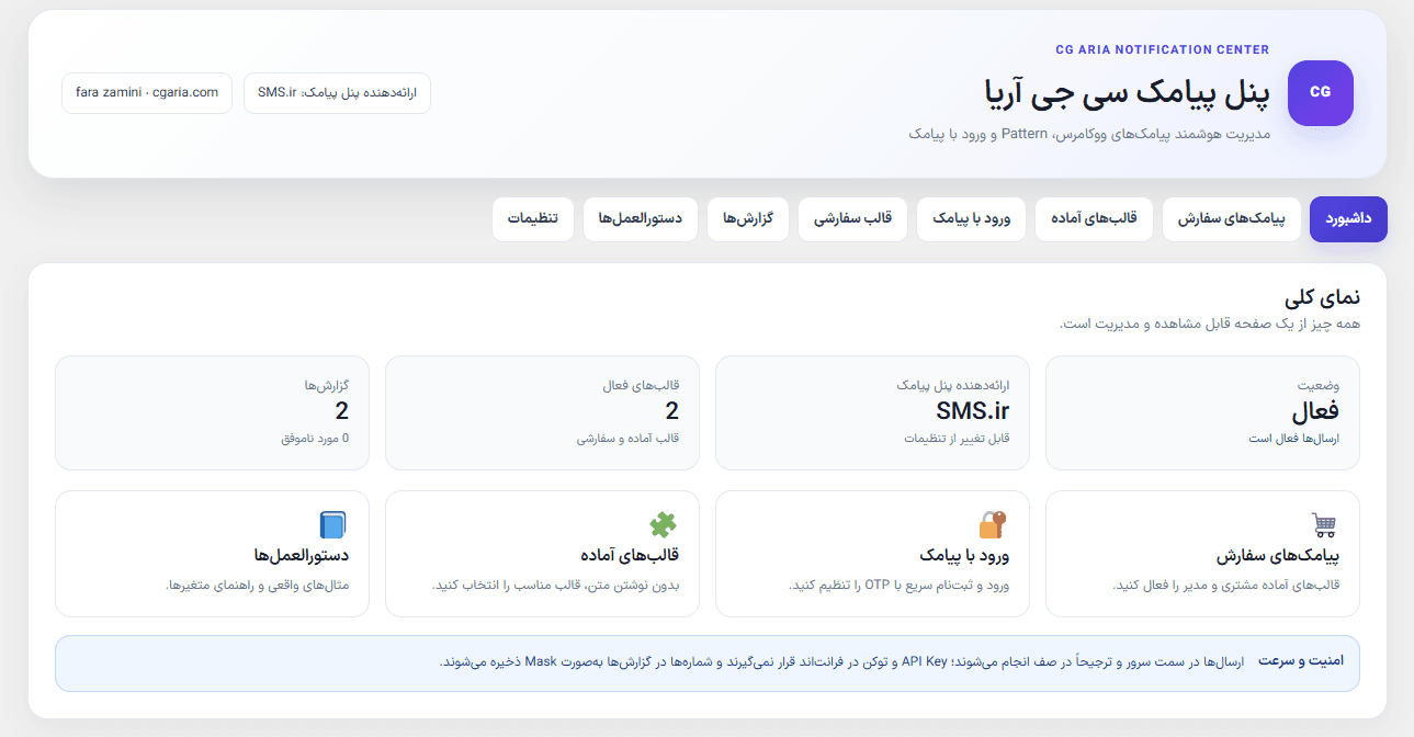 افزونه پیامک ووکامرس و ورود با پیامک