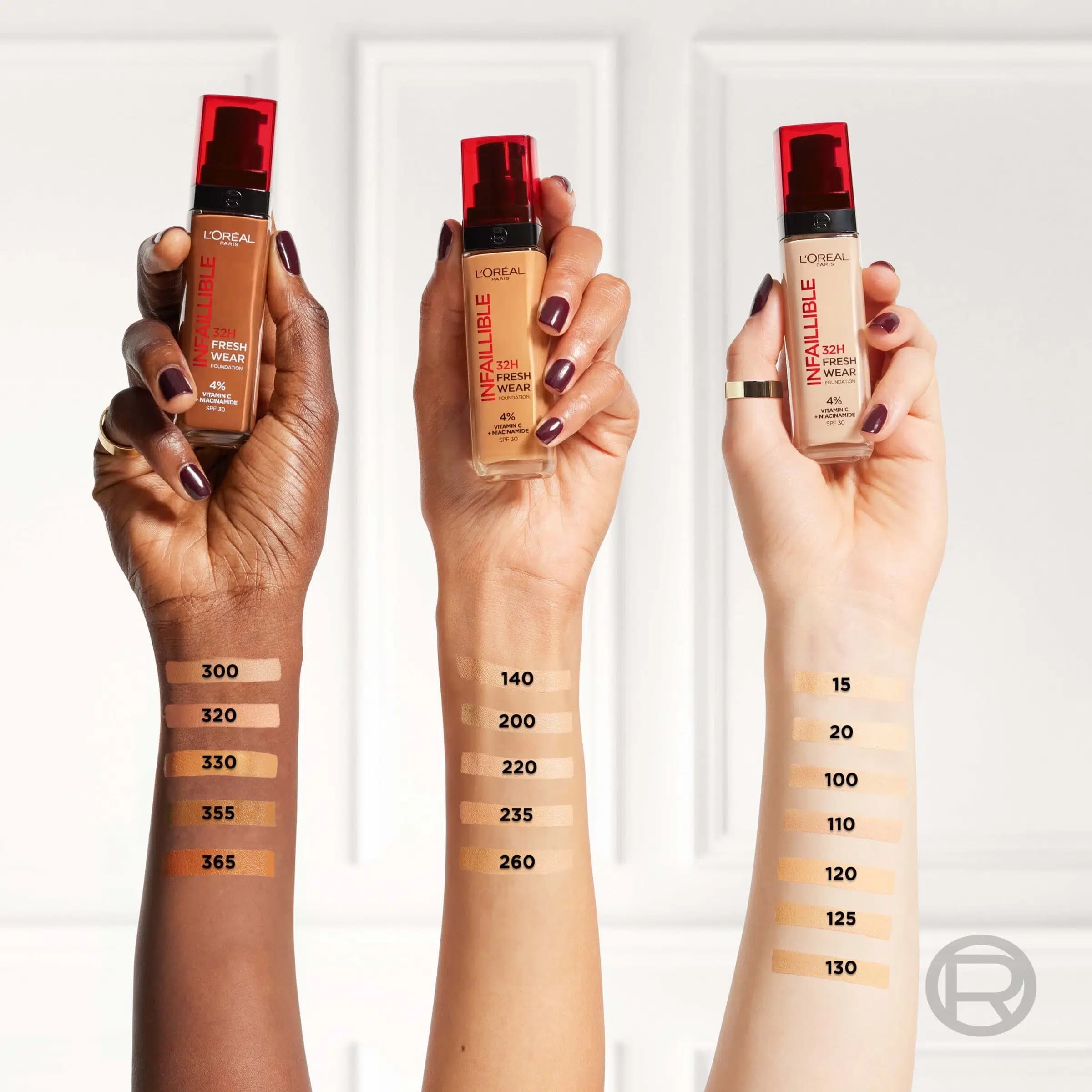 کرم پودر لورآل L’Oréal مدل INFAILLIBLE – با ماندگاری 32 ساعته – حاوی ویتامین C و SPF 25 — تصویر ۵