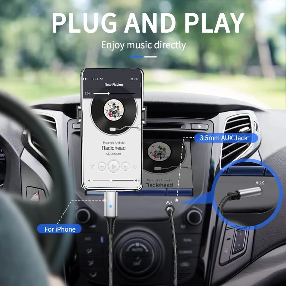کابل تبدیل لایتنینگ به جک 3.5 میلیمتری 2 متر الدینیو Ldnio Lightning To 3.5MM Audio Cable LS-Y82I — تصویر ۴