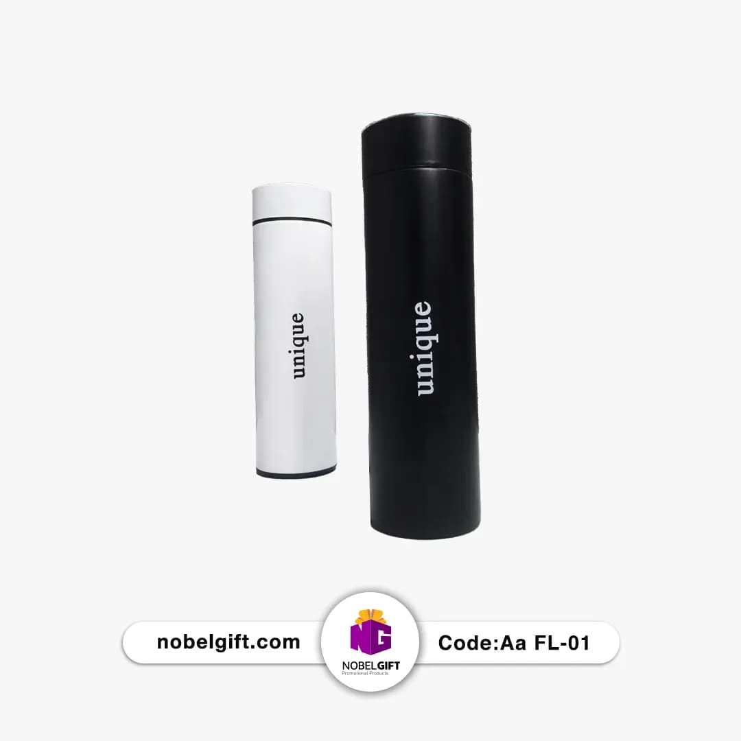 فلاسک نیم لیتری با صفحه نمایشگر دما دیجیتال کد Aa FL-01 — تصویر ۲