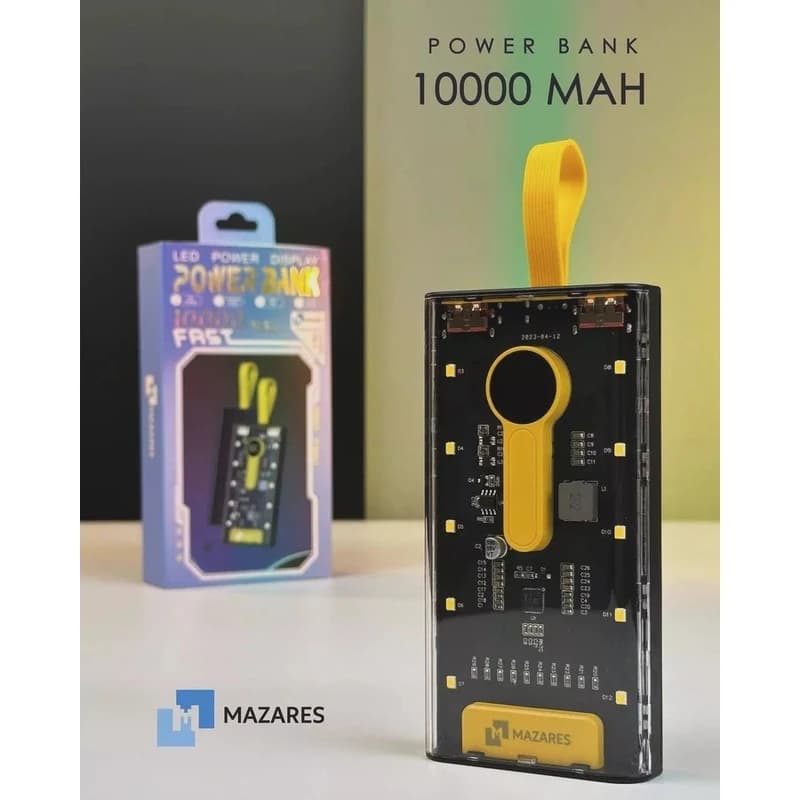 پاوربانک مازارس مدل PB-2 ظرفیت 10000 میلی آمپر ساعت — تصویر ۳
