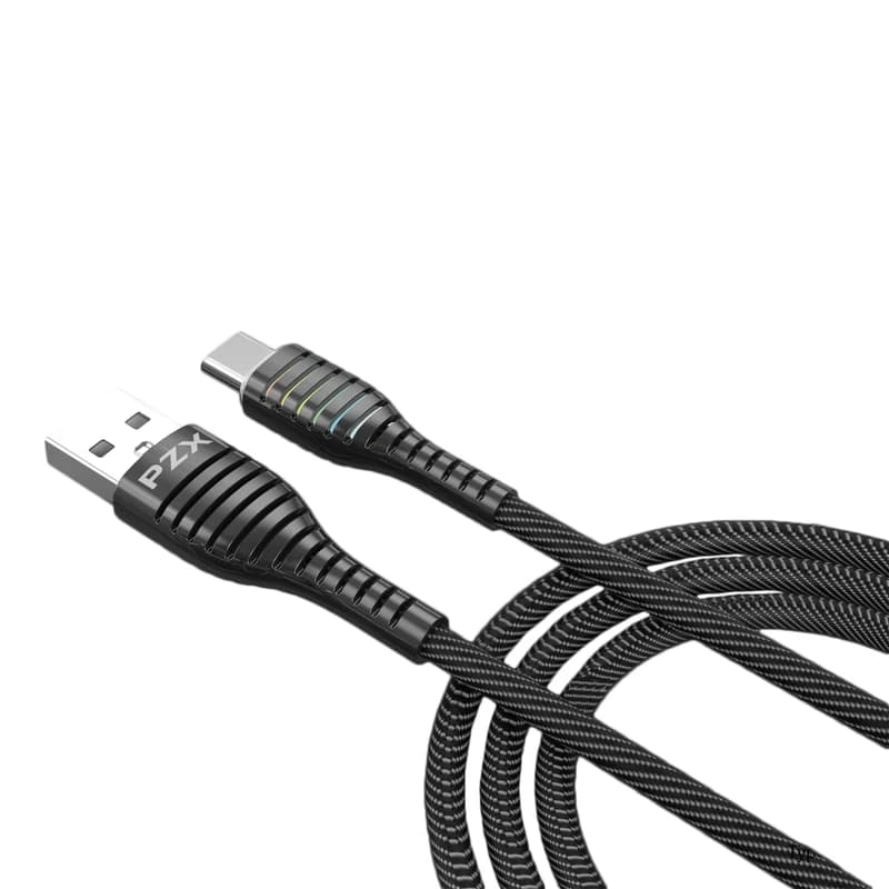 کابل تبدیل usb به USB-c pzx مدل V186 طول 1 متر