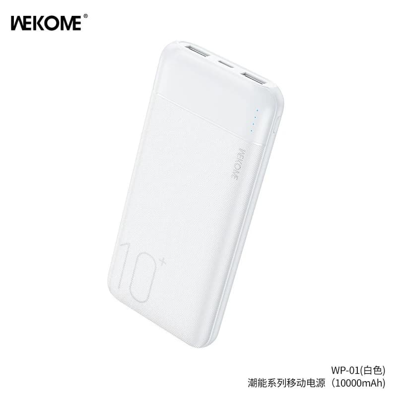 پاوربانک ۱۰۰۰۰ WEKOME مدل wp-01 — تصویر ۲