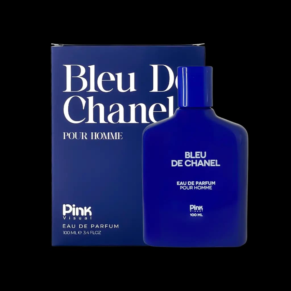 ادوپرفیوم مردانه پینک ویژوآل مدل Bleu De Chanel حجم 100 میلی لیتر طرح مدرن