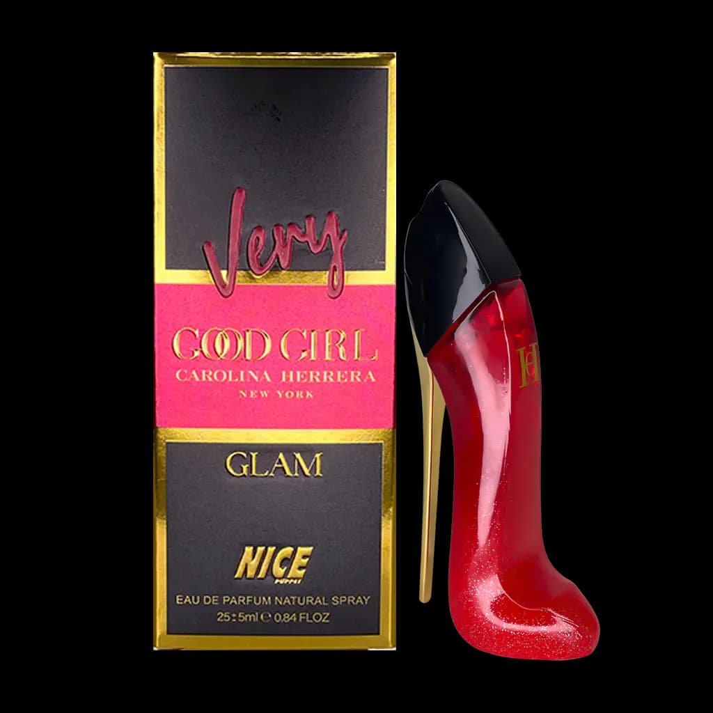 ادوپرفیوم مینیاتوری زنانه نایس پاپت Nice مدل وری گود گرل گلم Very Good Girl Glam حجم 30 میلی لیتر