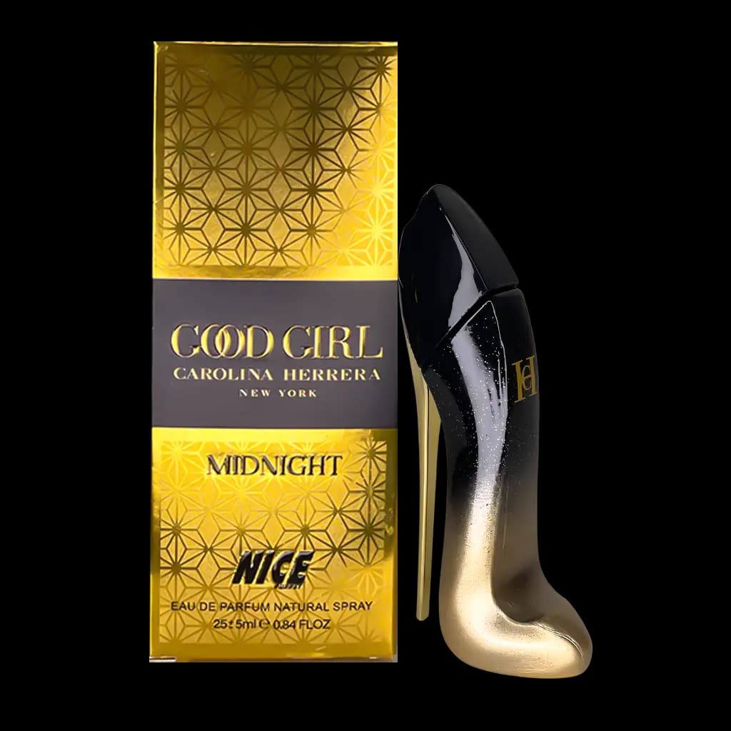 ادوپرفیوم مینیاتوری زنانه نایس پاپت Nice مدل گود گرل میدنایت Good Girl Midnight حجم 30 میلی لیتر