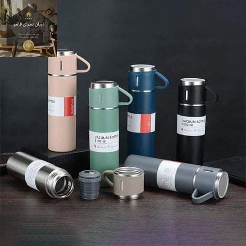 فلاسک (فلاکس) نیم لیتری کادویی 3 کاپ VACUUM