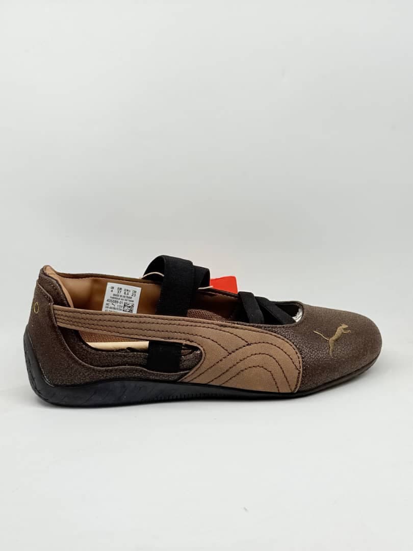 کفش پوما اسپید کت تمام قهوه ای Puma Speedcoat all brown Shoes