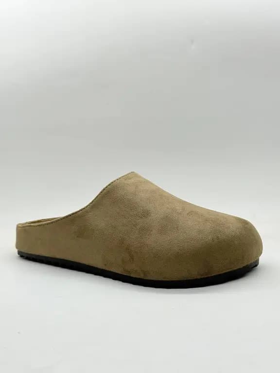 کلاگ ساده خاکی Simple khaki clogs — تصویر ۳