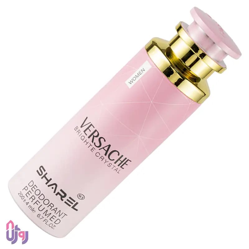 اسپری دئودورانت شارل SHAREL مدل ورساچه برایت کریستال VERSACHE BRIGHTE CRYSTAL حجم 200 میلی‌لیتر — تصویر ۲