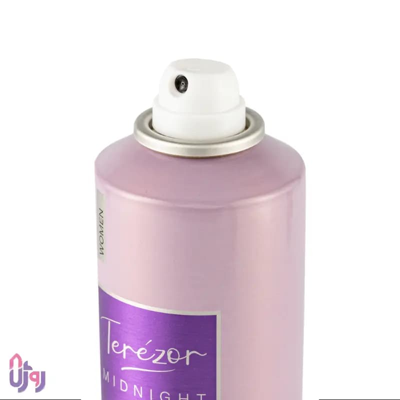 اسپری دئودورانت زنانه شارل SHAREL مدل میدنایت رز TEREZOR MIDNIGHT ROSE حجم 200 میلی‌لیتر — تصویر ۴