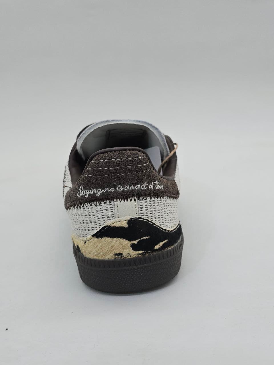 کتونی آدیداس سامبا مشکی قهوه ای Adidas Samba black brown sneakers — تصویر ۸