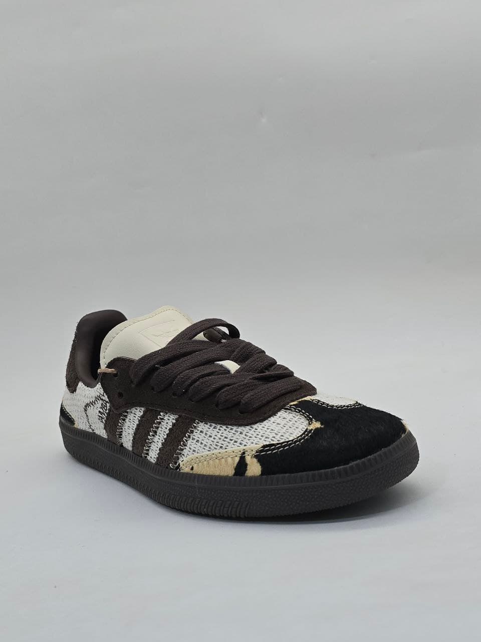 کتونی آدیداس سامبا مشکی قهوه ای Adidas Samba black brown sneakers — تصویر ۲