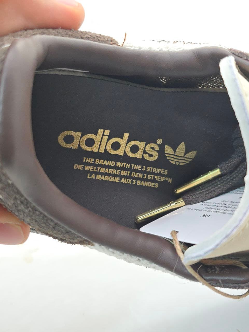 کتونی آدیداس سامبا مشکی قهوه ای Adidas Samba black brown sneakers — تصویر ۴