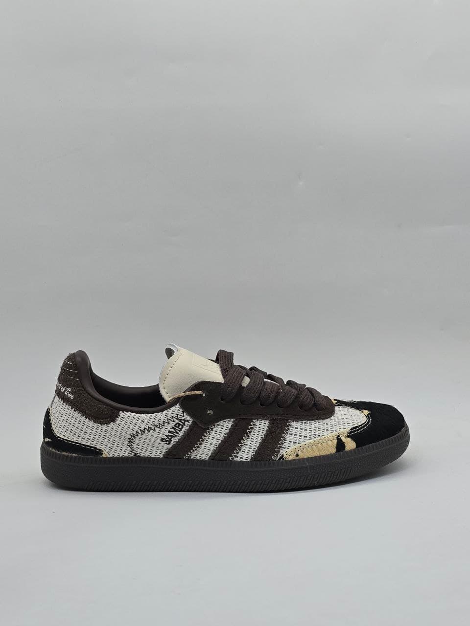 کتونی آدیداس سامبا مشکی قهوه ای Adidas Samba black brown sneakers