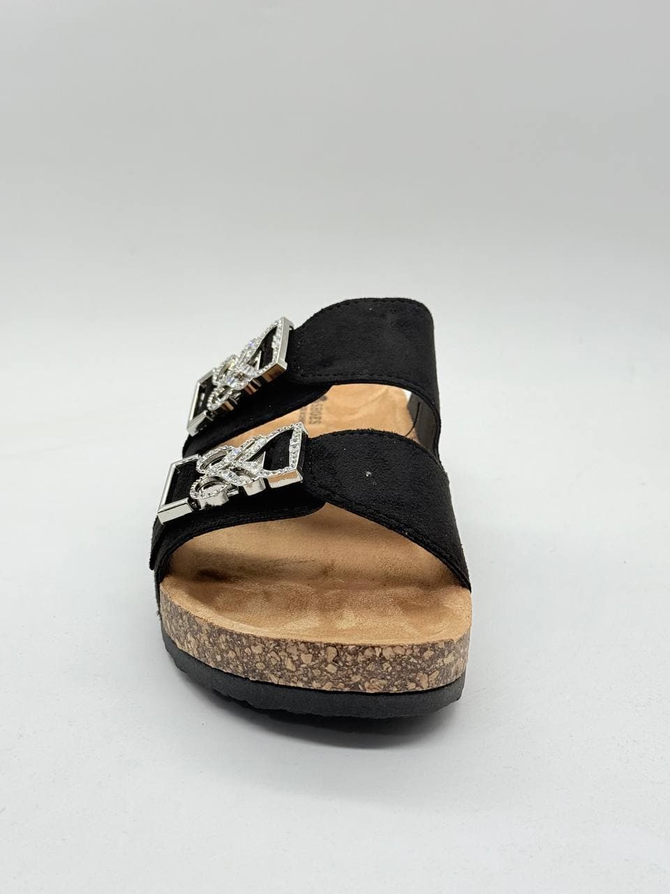 دمپایی دو بند مشکی black double-strap slippers — تصویر ۴