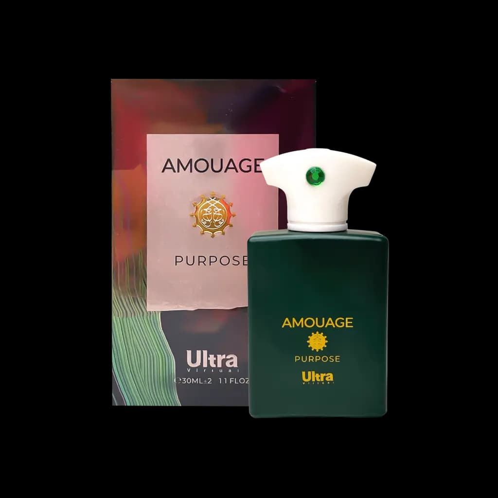 پرفیوم مینیاتوری اولترا ویرچوآل Ultra مدل آمواج پرپوس (پرپس) Amouage Purpose حجم 30 میلی لیتر