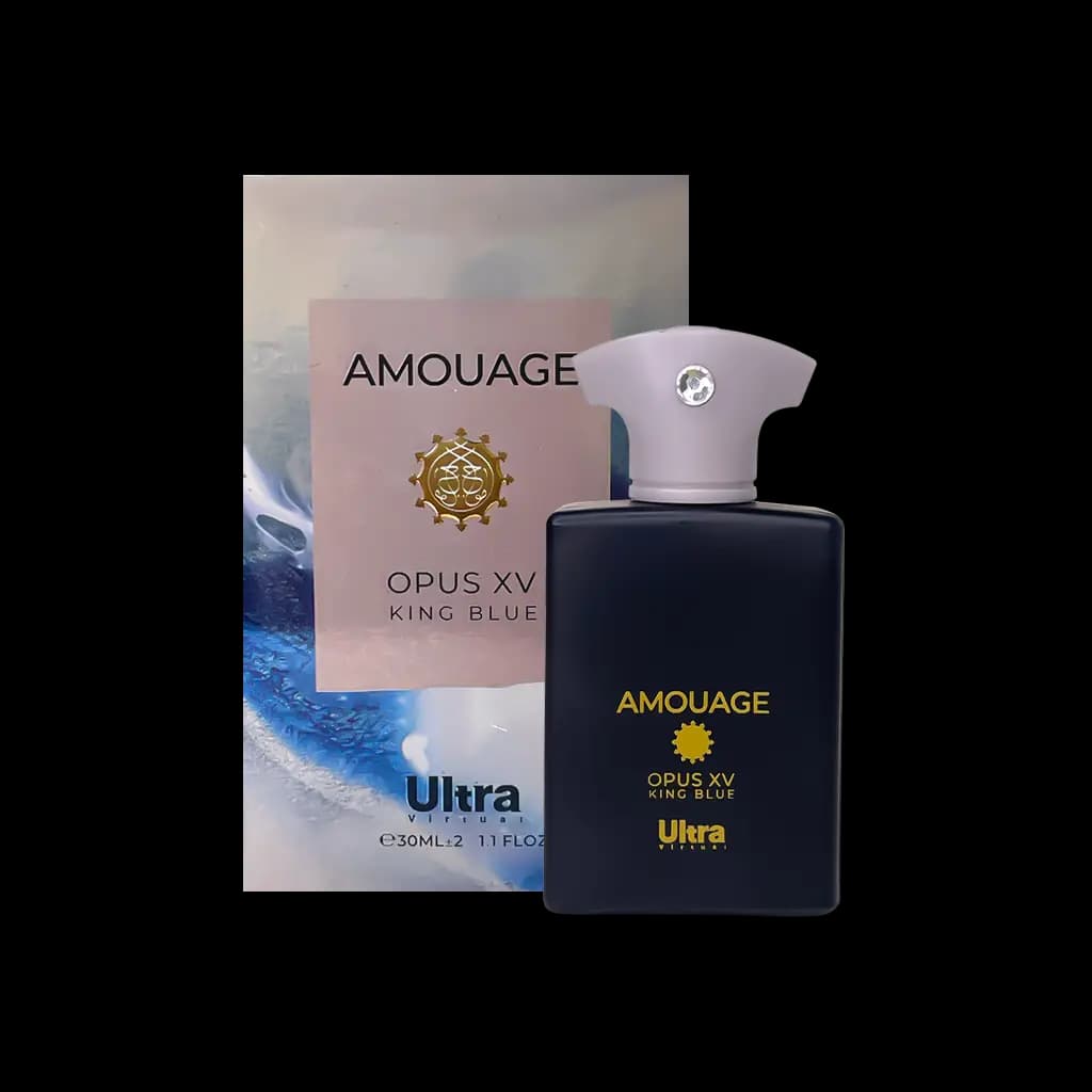 پرفیوم مینیاتوری اولترا ویرچوآل Ultra مدل آمواج اوپوس 15 کینگ بلو Amouage Opus XV King Blue حجم 30 میلی لیتر