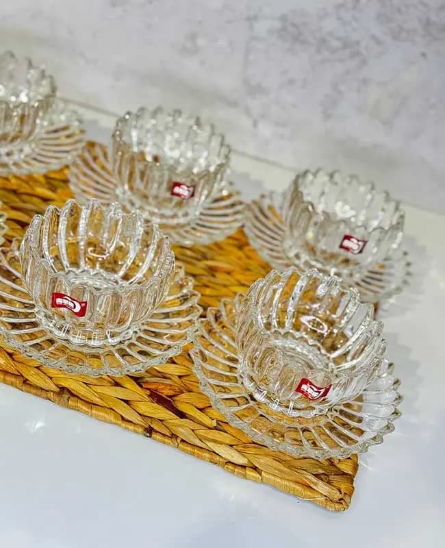پیش دستی و پیاله وارداتی جنوا کد TG1080 — تصویر ۲