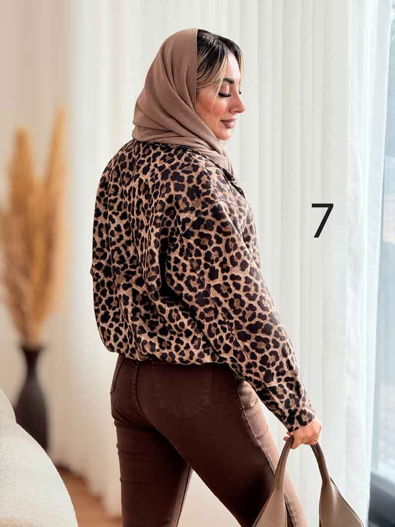 بامبر طرح پلنگی کد 7460 — تصویر ۶