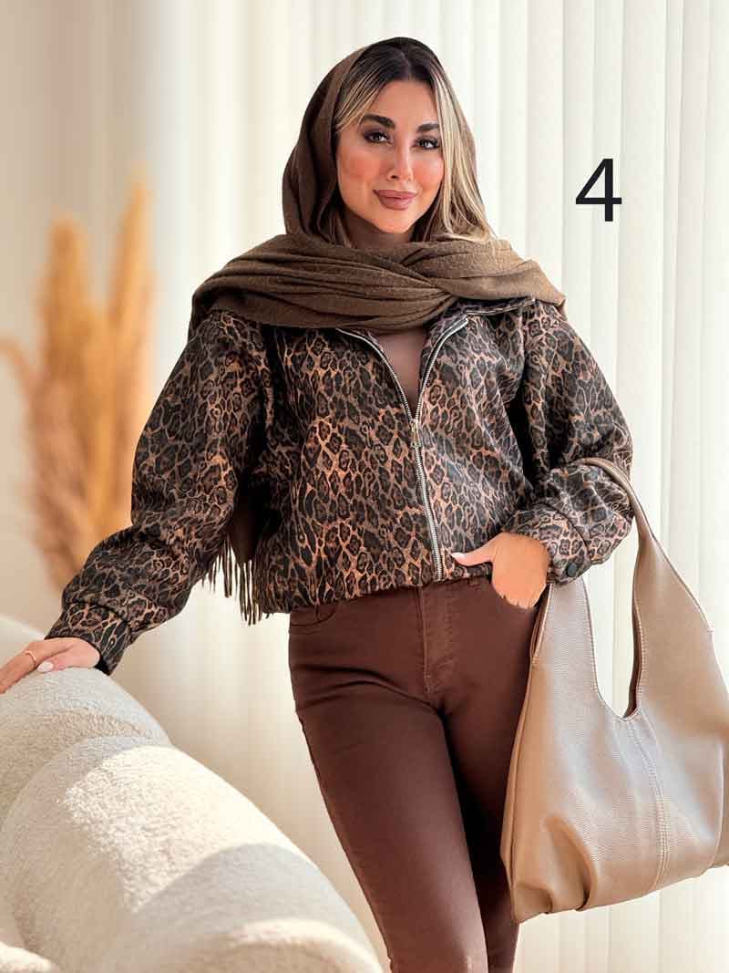 بامبر طرح پلنگی کد 7460 — تصویر ۳