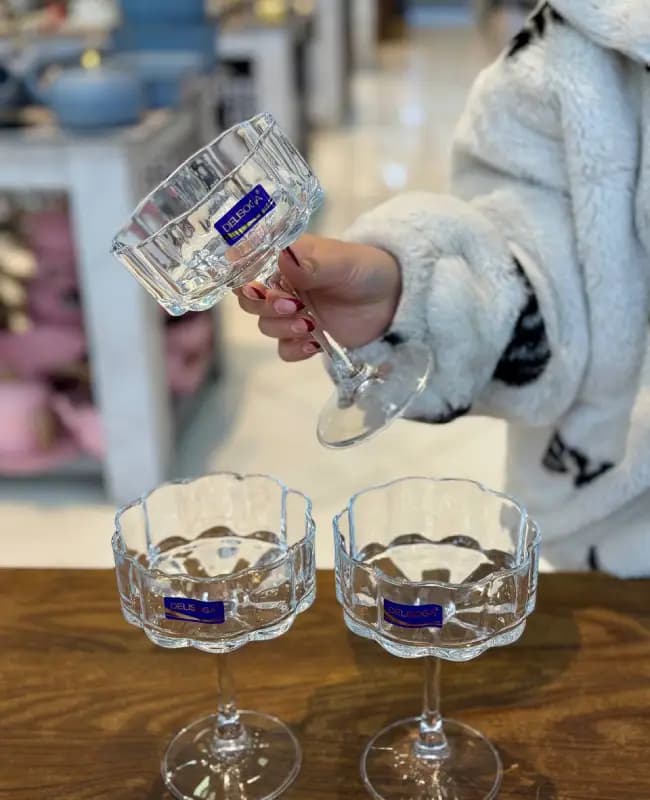 دسر خوری 4 تایی DELI GLASS کد 1159 — تصویر ۳