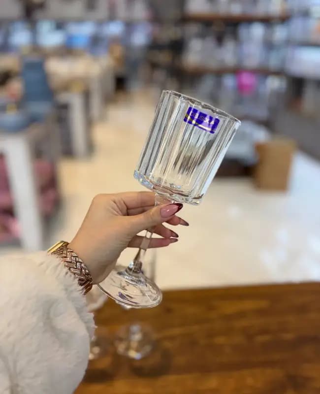 گیلاس 6 تایی پایه بلند DELI GLASS کد 1158 — تصویر ۳