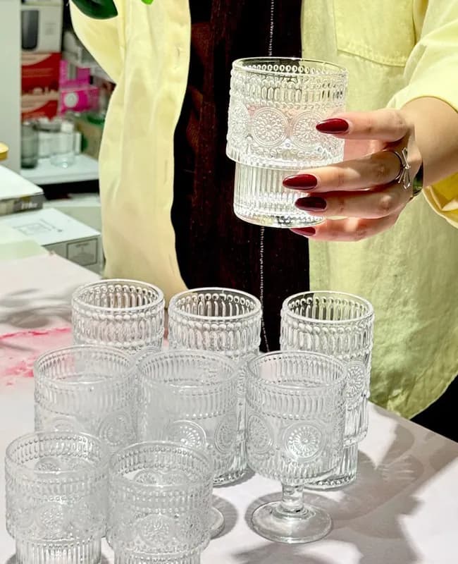 لیوان و نیم لیوان GLASS WARE وارداتی کد KIT-698 — تصویر ۳
