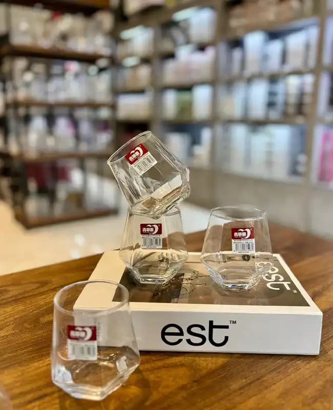 نیم لیوان شش ضلعی Deli Glass کد kit-1106 — تصویر ۳