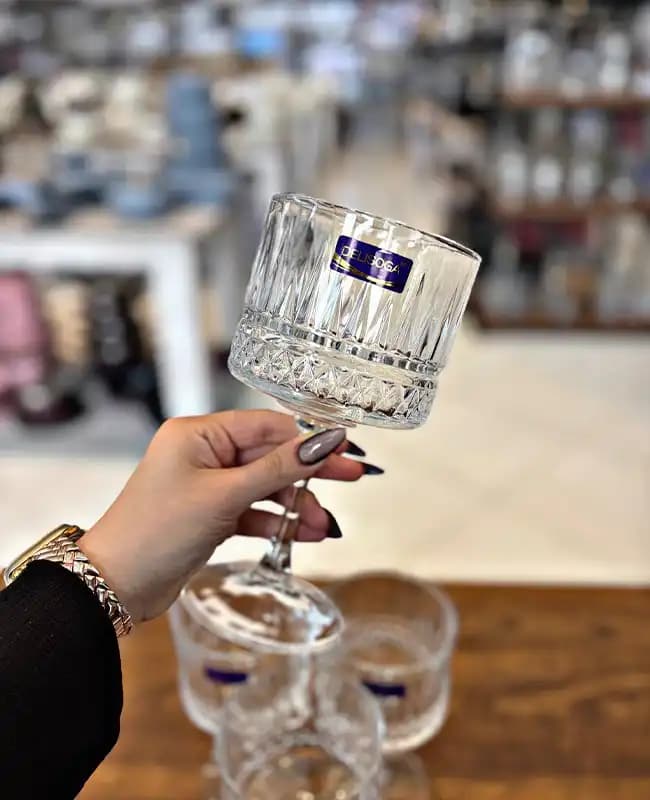 دسرخوری( بستنی خوری) 4 تایی DELI GLASS کد(0250)kit-1114 — تصویر ۳