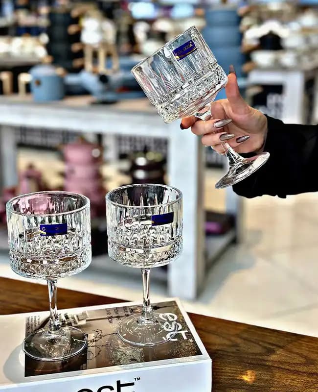 دسرخوری( بستنی خوری) 4 تایی DELI GLASS کد(0250)kit-1114