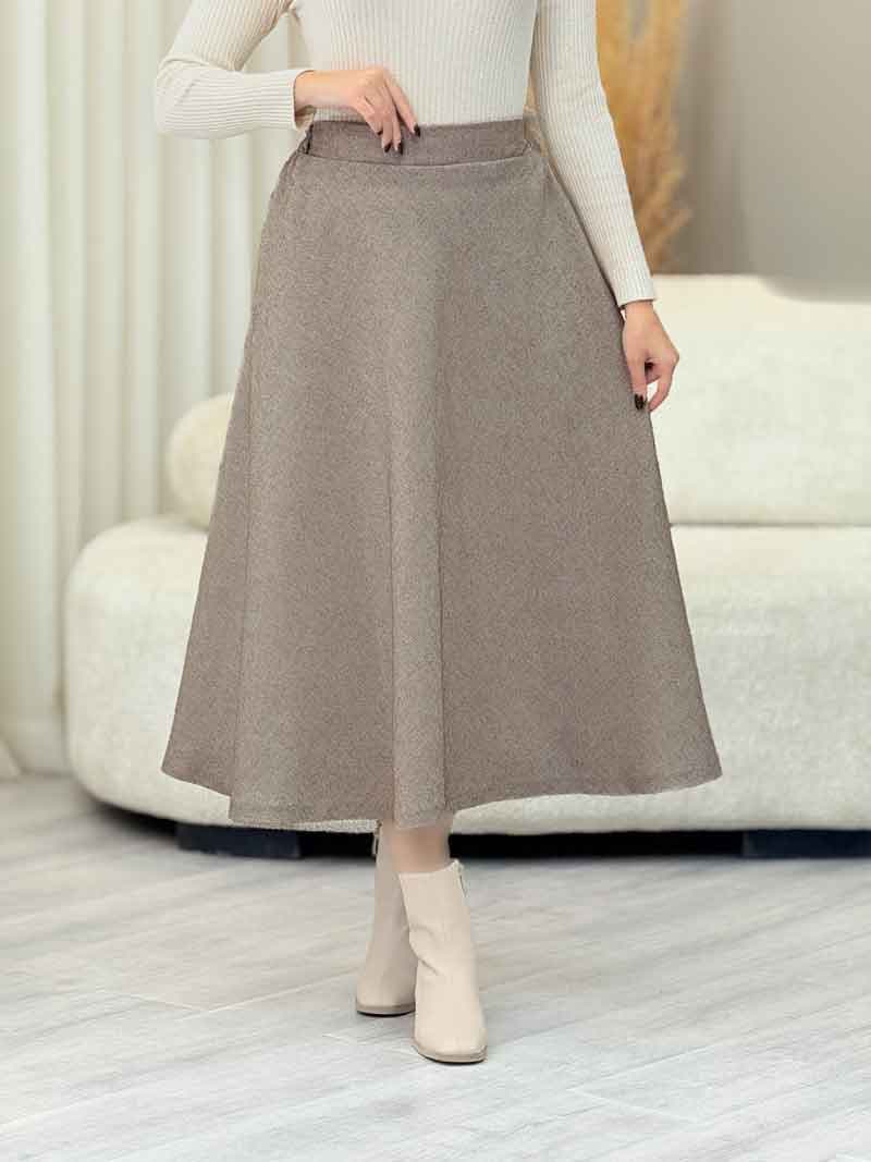 دامن طرح دار نوشین کد 7381