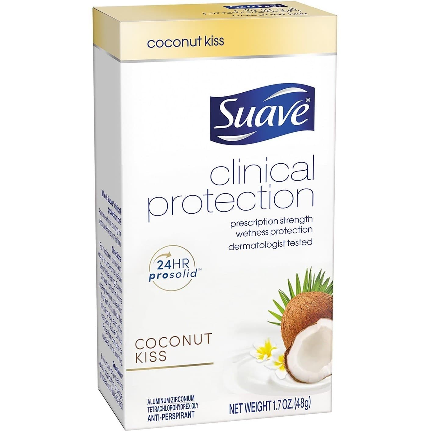 استیک ضدتعریق کلینیکال پروتکشن سواو Suave Clinical Coconut Kiss وزن 48 گرم — تصویر ۲