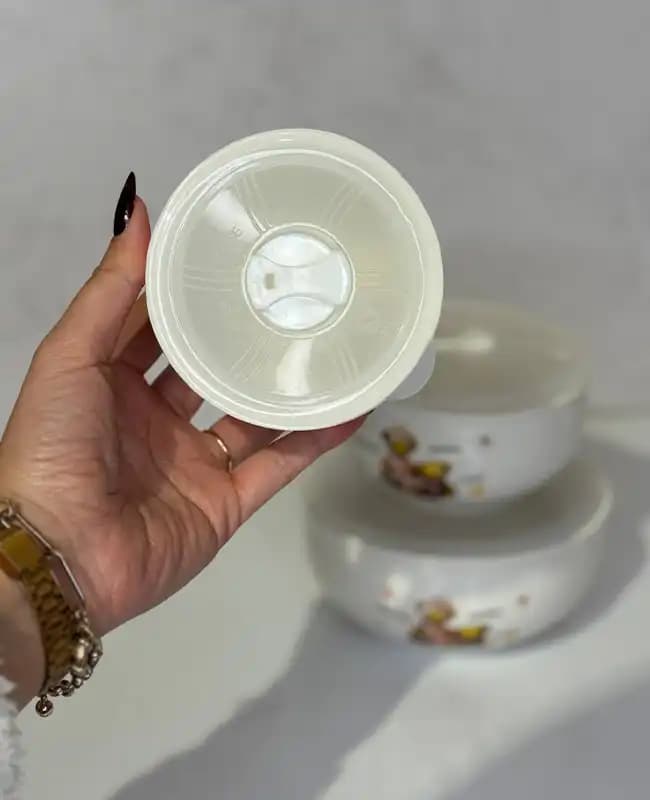 ظرف نگهدارنده 3 تایی پرسلن وارداتی کدKIT-719 — تصویر ۲