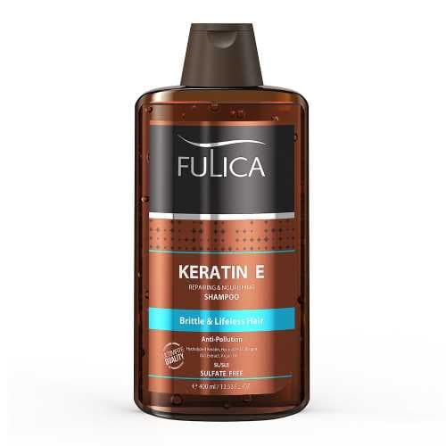 شامپو تقویت‌ کننده مو مدل Keratin E حجم 400 میل فولیکا