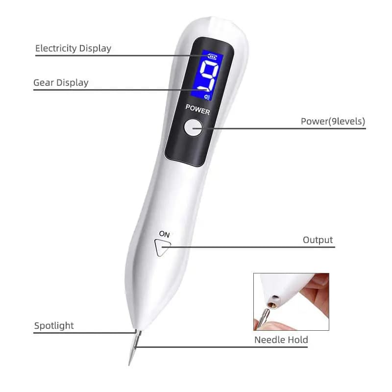 بیوتی پن 9 قدرته چراغ دار MOLE REMOVAL PEN — تصویر ۳