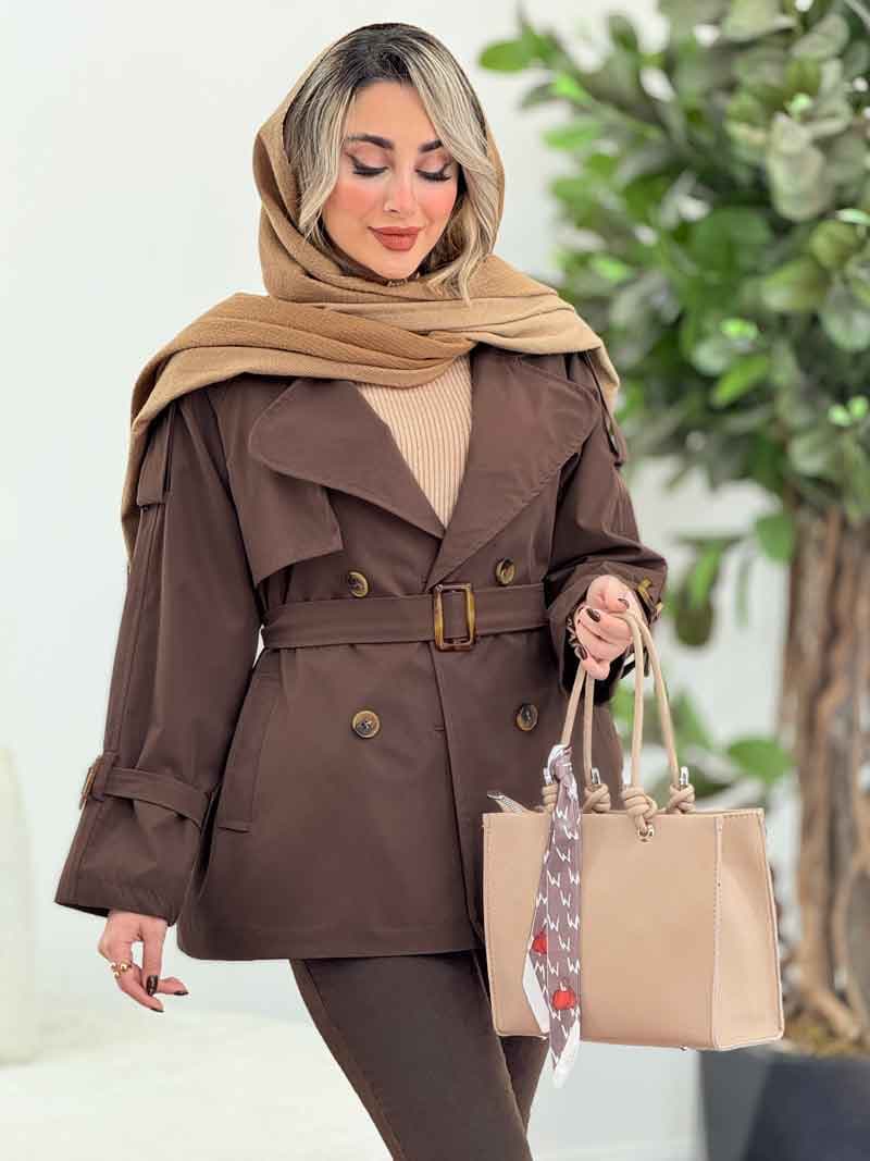 بارانی چهاردکمه مریلا کد 7314