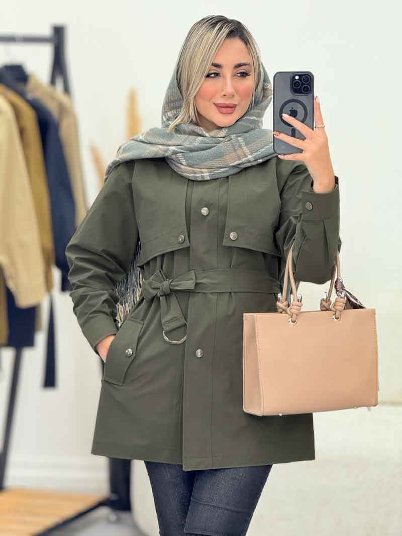 بارانی ژیله دار سما کد 7220