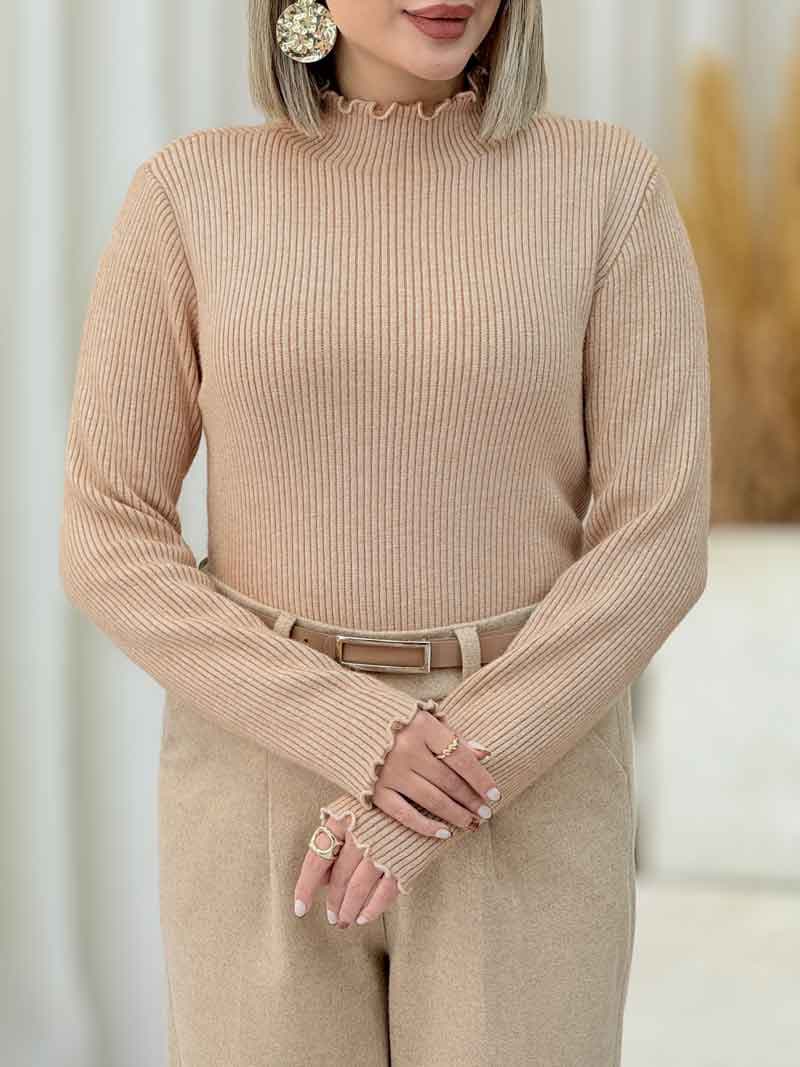 بافت یقه سه سانت تو کرک کد 7153 — تصویر ۷