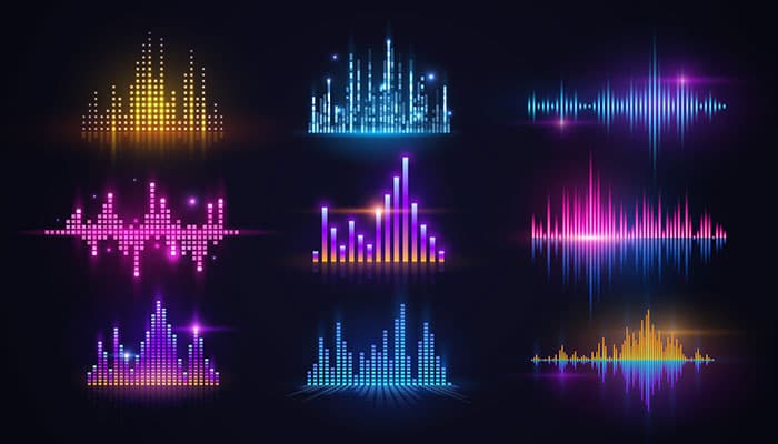 وکتور رقص نور صدا و اکولایزر — تصویر ۲