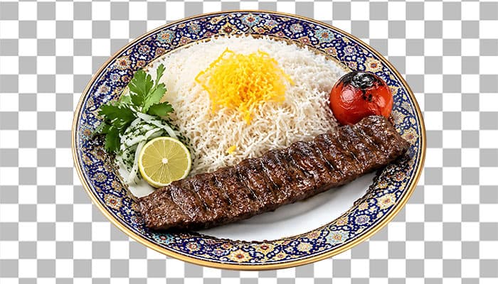 تصویر PNG بشقاب چلو کباب