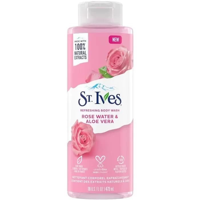 شامپو بدن استی ایوز گلاب و آلوئه ورا St.Ives