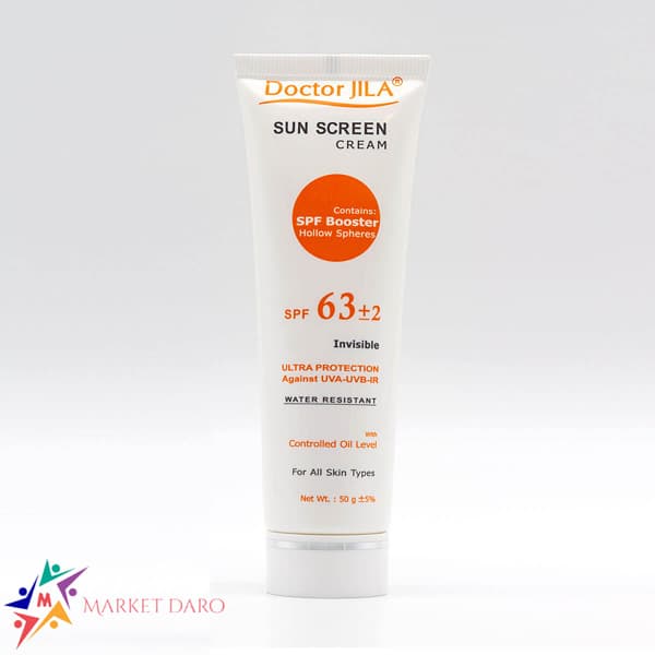 کرم ضد آفتاب فاقد چربی SPF63 دکتر ژیلا مناسب انواع پوست