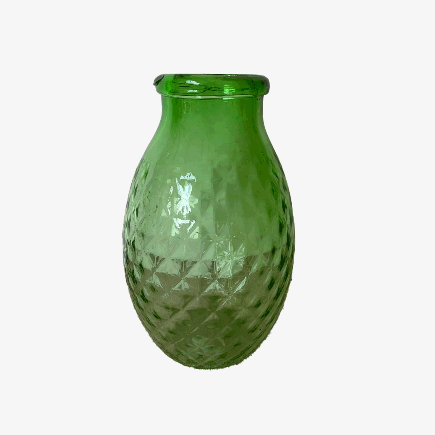 گلدان شیشه‌ای دیاموند یاسمن