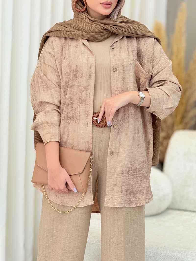 مانتو تک جیب هاله کد 7070 — تصویر ۸