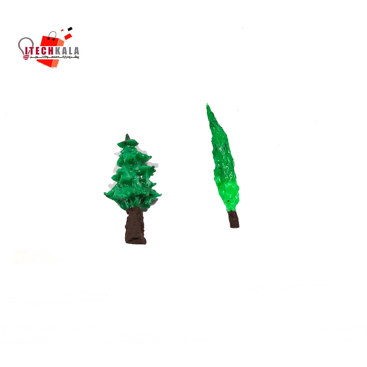 اشکال سه بعدی درخت سرو و کاج