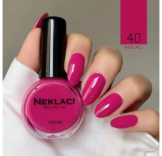 لاک نکلاسی (NEKLACI) شماره 40 – رنگ کالباسی تیره