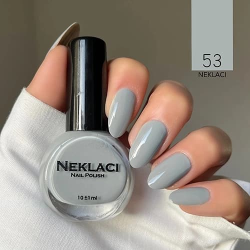 لاک نکلاسی (NEKLACI) شماره 53 – رنگ طوسی