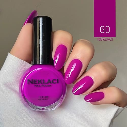 لاک نکلاسی (NEKLACI) شماره 60 – رنگ ارکیده بنفش