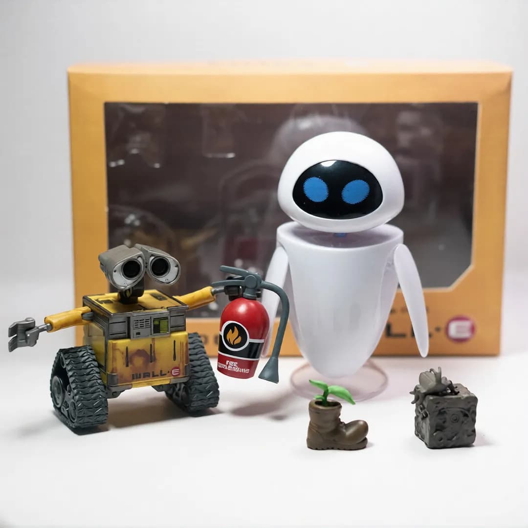 فیگور والی و ایوا WALL-E و EVE اورجینال | ست کلکسیونی 9 سانتی